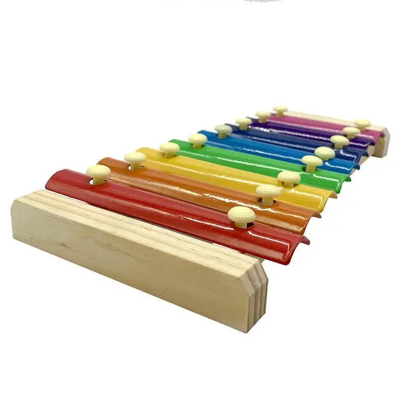 

Chicken Xylophone Toy For Hens Chicken Xylophone Toy With 8 Metal Keys Chicken Pecking Toy Suitable For Hen Chicken Coop Parrots