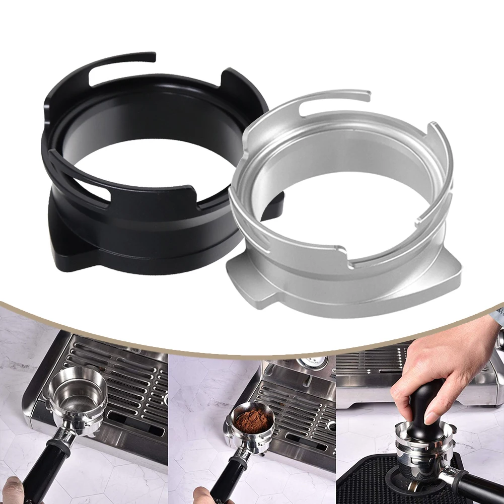 

Aluminum Alloy 54mm Coffee Powder Receiving Dosing Ring Rotatable Loop For Breville 8 Series Coffee Machines Funnels Accessories