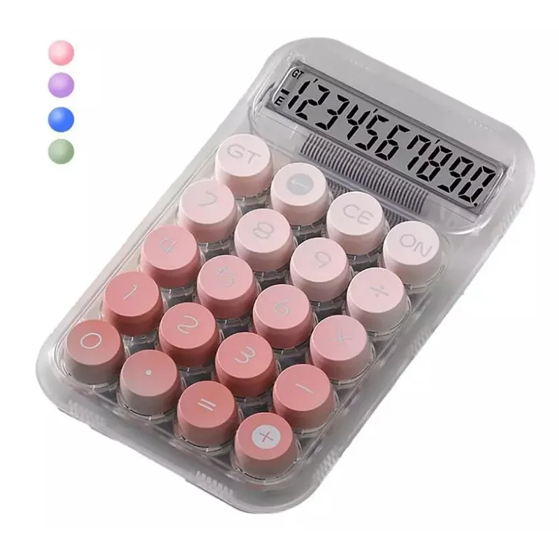 Новый прозрачный градиентный калькулятор с большими кнопками и большим экраном