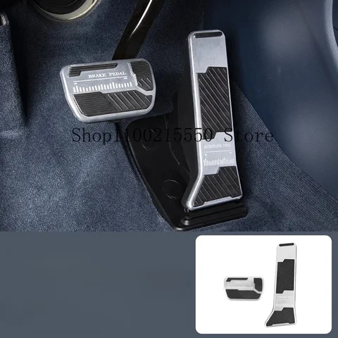 Автомобильный чехол для педалей Zeekr 009 2024-2025, алюминиевая педаль, тормоз, газ, акселератор, клатка, нескользящие подушечки