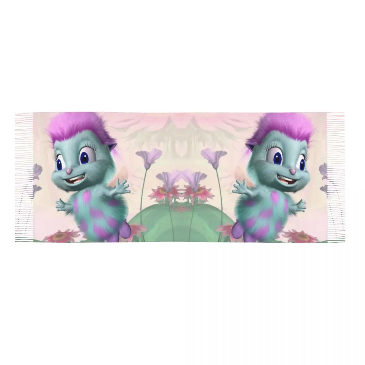 Шарф для мужчин и женщин теплый с индивидуальным принтом в стиле комикса аниме