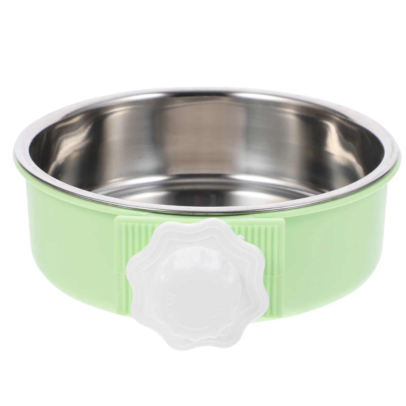 

Bowl Pet Dog Feeding Feederstainless Steel Water Dish Hanging Drink Cage Puppy Bird Basin Removable Bows Crate