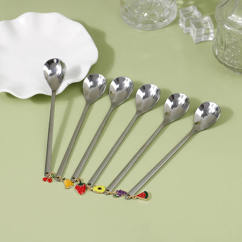 

Ложки из нержавеющей стали, ложка для перемешивания с фотографией, ложка для смешивания кофе, десертная ложка, декор для стола вечерние праз...