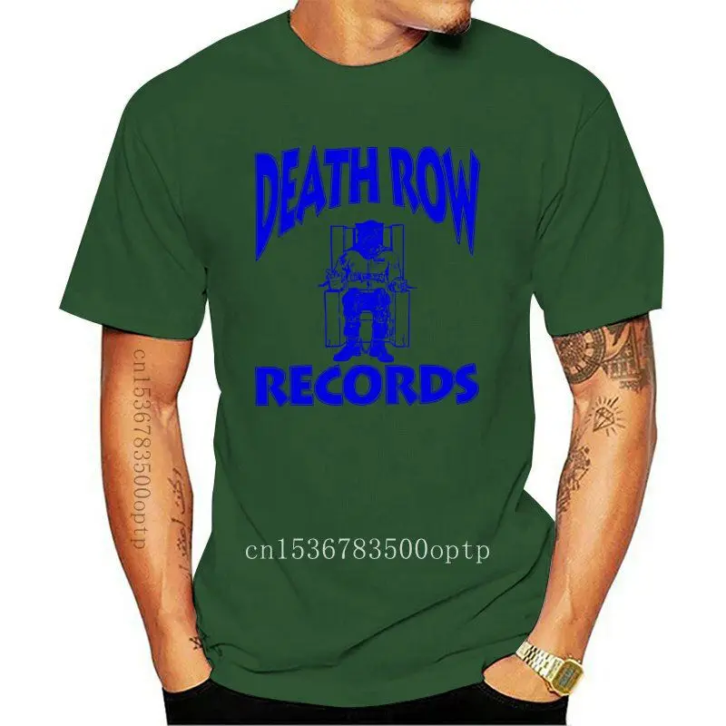 

Camiseta Vintage de Death Row Records, camisa con Logo azul, Rap, Hip Hop, 2Pac Compton, All Eyez