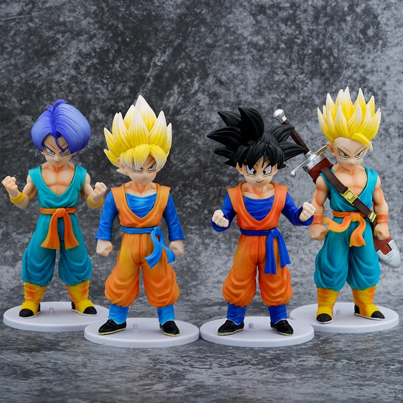

18cm Dragon Ball Anime Figure Childhood Terance Goku Doll Monkey King Cartoon Peripheral Model Doll Gift For Children