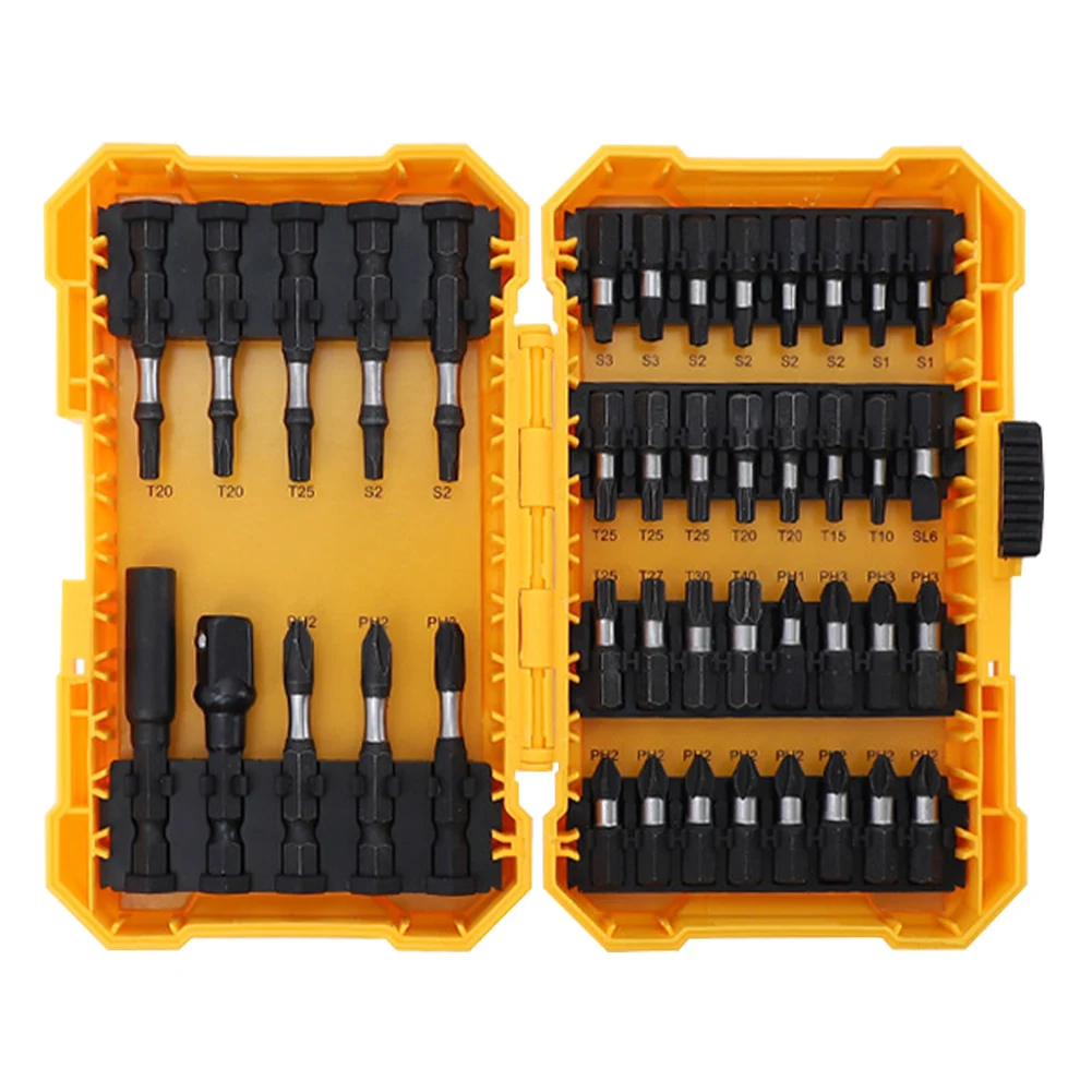 

Screwdriver Repair Professional Impact Driver Bit Set Assorted Drilling With Storage Case Heavy Duty Electric Tool Sturdy