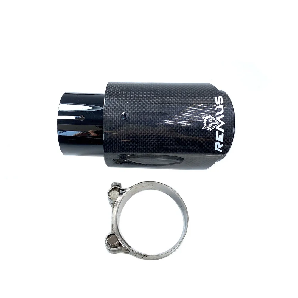 Автомобильная глянцевая выхлопная система из углеродного волокна наконечник