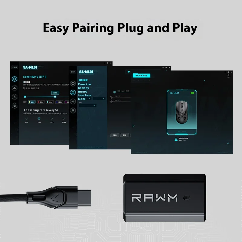 RAWM 4K Приемник Сверхбыстрый приемник мыши Подходит для серии SA -4k Скорость