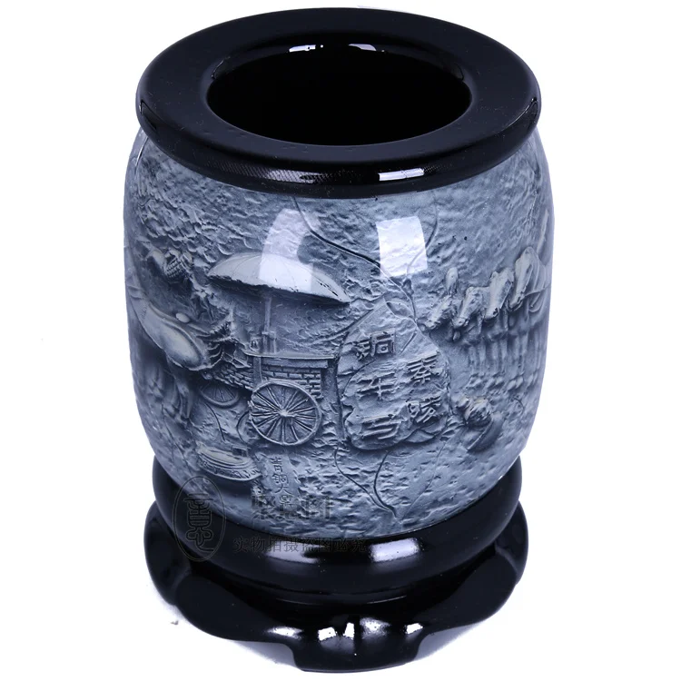 

High-End Crystal Relief Pen Holder Terracotta Warriors Xi'an Characteristic Gift Chinese Style Crafts Ornaments