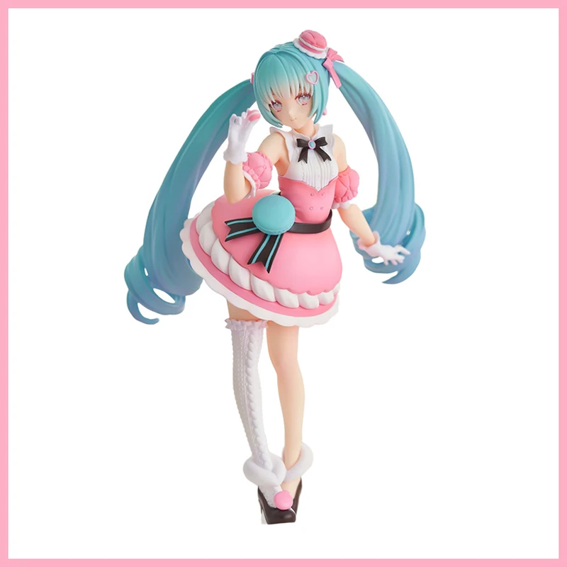 

Предварительная продажа Furyu Vocaloid Hatsune Miku Милая аниме-фигурка макаруна Милая мультяшная модель игрушки настольные украшения аниме игрушки п...
