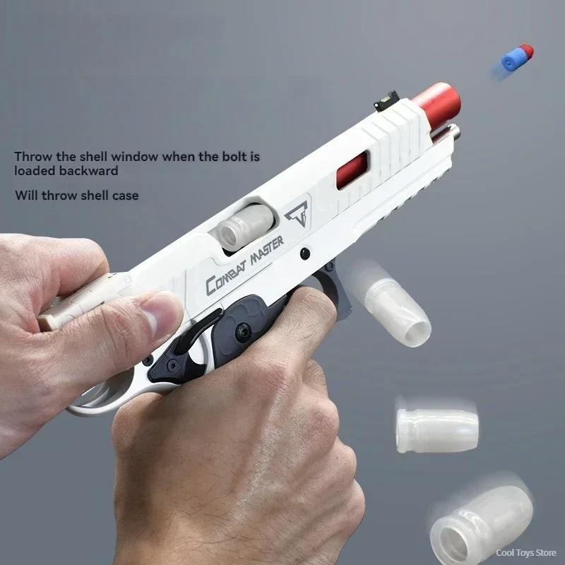 UDL2011 Игрушечный Пистолет Для Мальчиков Механизм Стрельбы Мягкой Пули Реального