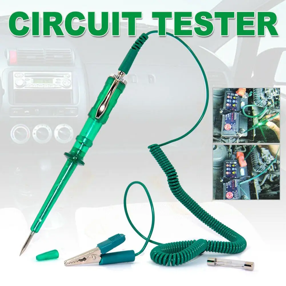 

Portable Auto Circuit Tester With Led Light Dc 6v-12v-24v 85486 Probe Repair Electric Test Pen Auto Vehicle Gauge Test