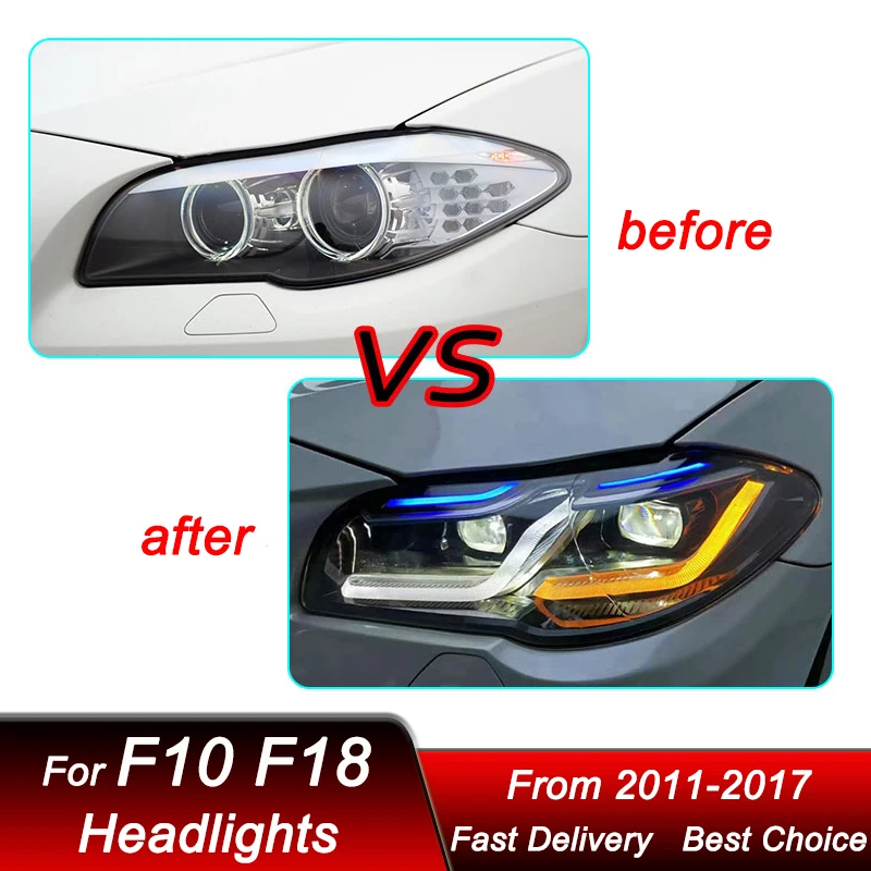 Автомобильные фары для 5 серии F10 F18 2011-2017 новая стандартная фара в сборе