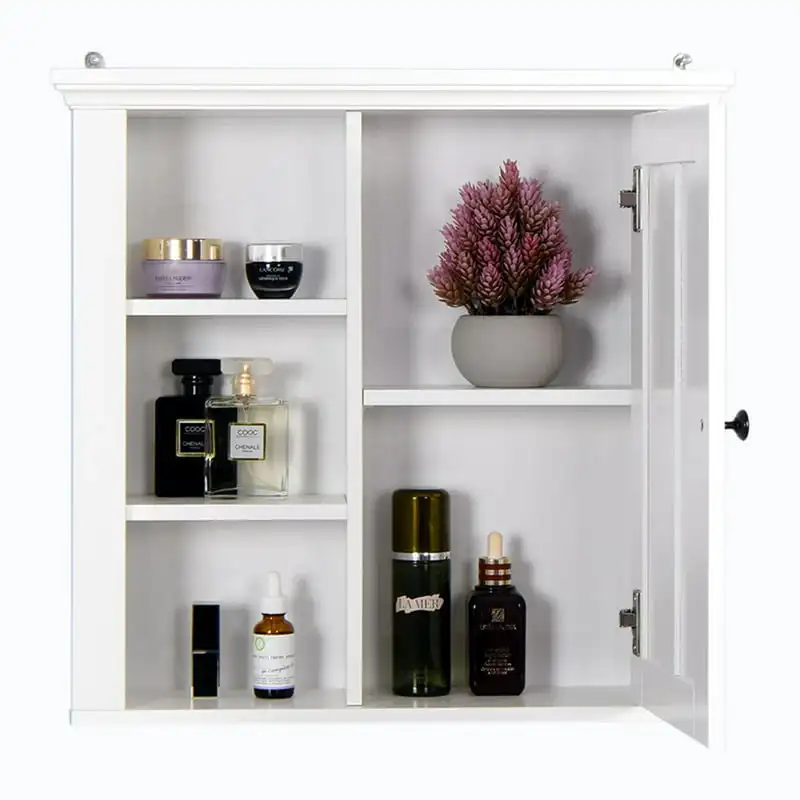 

Настенный шкаф с дверью для гостиной, спальни, кухни, белый, 20,86x5,71x20 дюймов, шкаф-органайзер, настенный шкаф, шкаф для хранения, эскинер