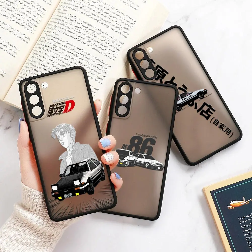 

Japan Anime Initial D AE86 Drift Matte Clear Coque For Samsung S23 5G Case Galaxy S20 FE S21 S22 Ultra S10 Lite S8 S9 Plus Cover
