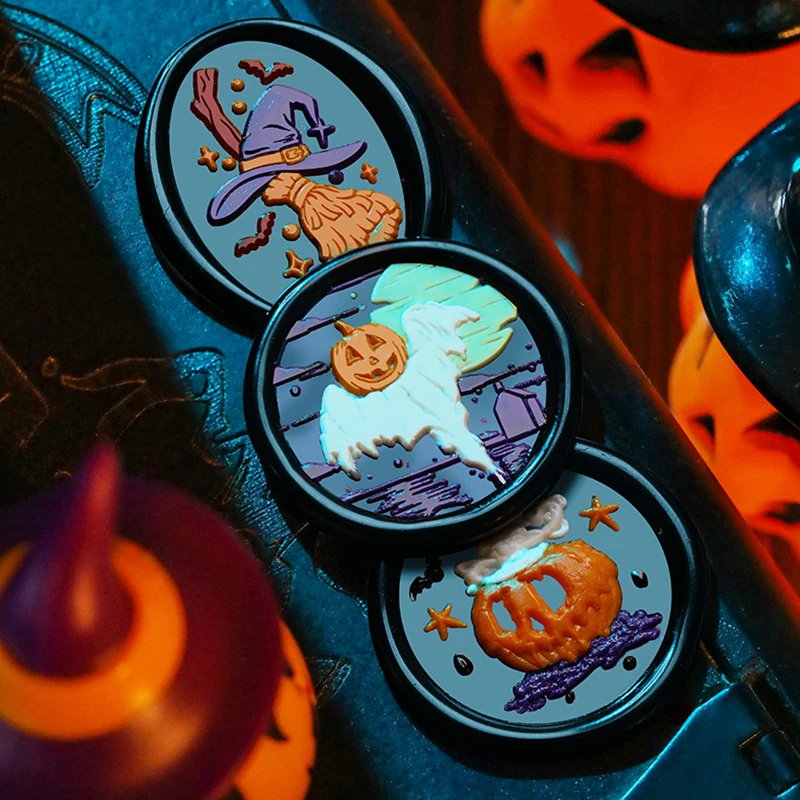 Воск искусственная Волшебная кошка ведьма метла череп Тыква Счастливый Хэллоуин