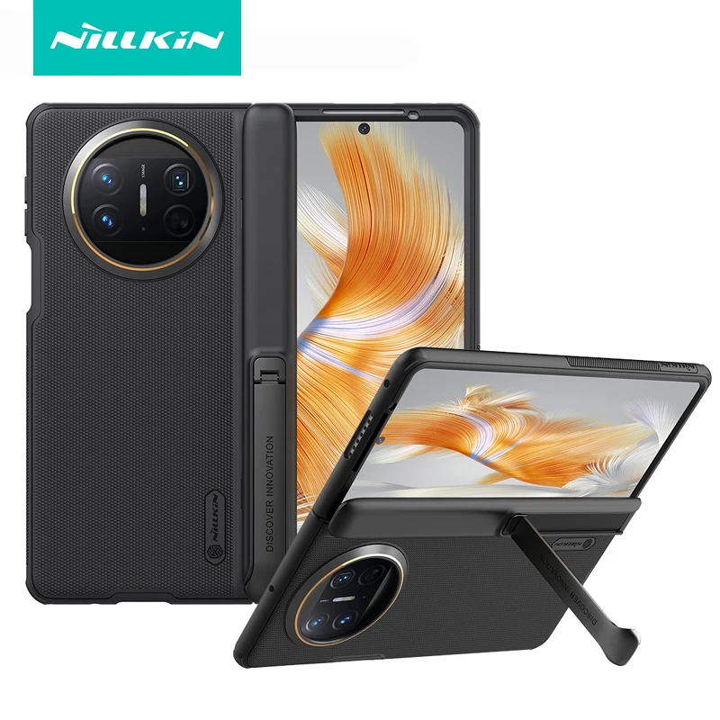 

Чехол для Huawei Mate X3 5G, роскошный Супер Матовый Жесткий чехол Nillkin из поликарбоната с держателем для ручки и подставкой, скрытый чехол-Кобура