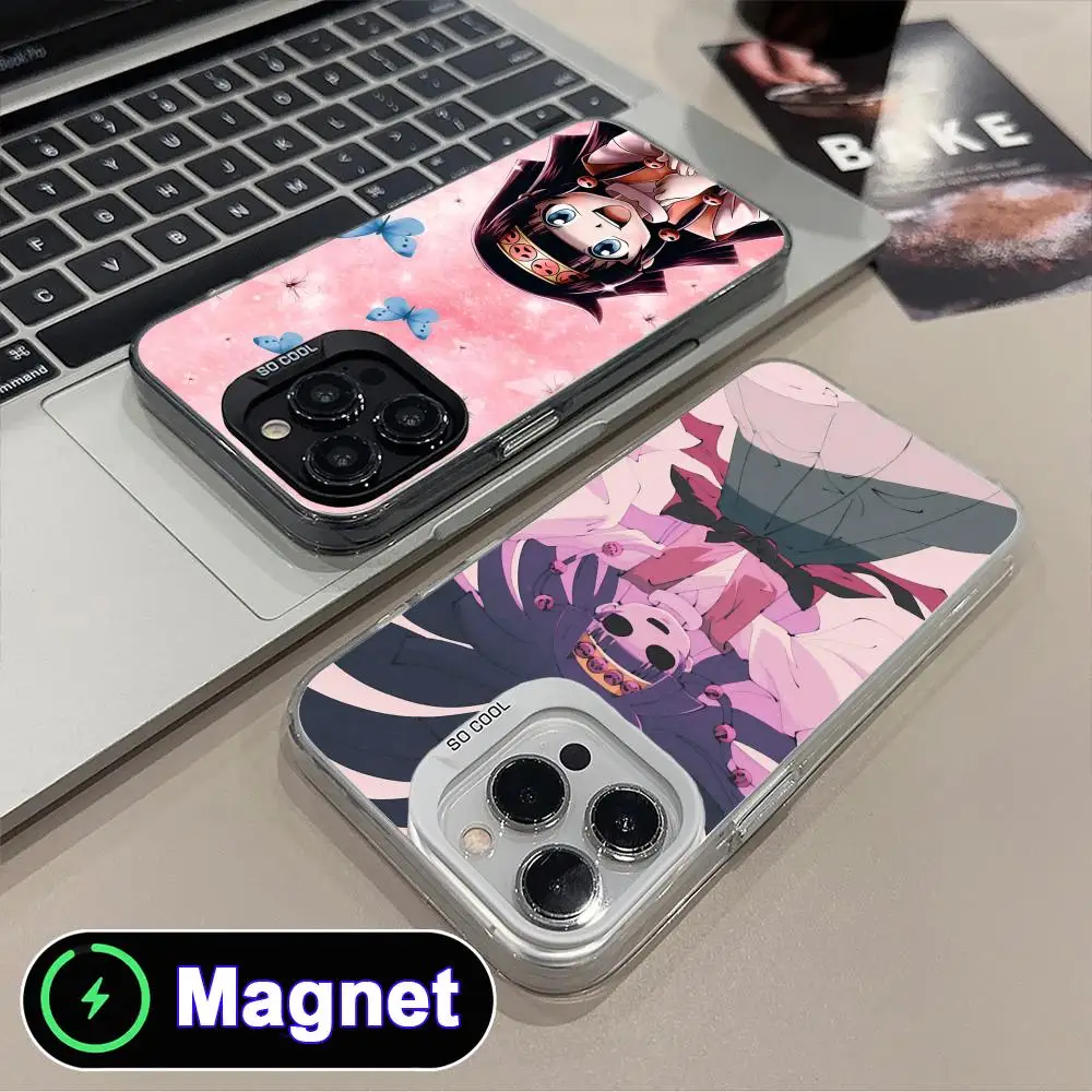 Фото Чехол Hunter Alluka для iPhone 17 16 15 14 13 12 11 Air Pro Max Plus, цветной, серебристый, с MagSafe №3