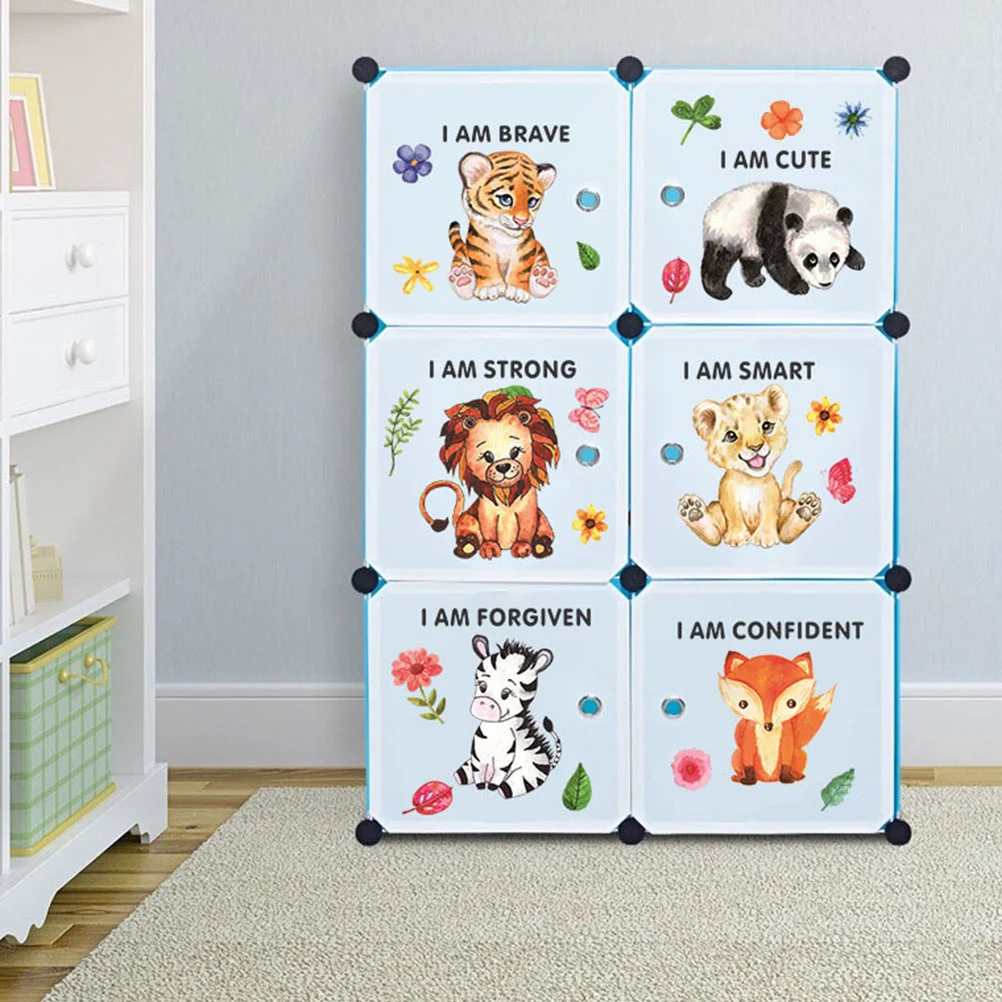 

Boy Girl Wall Vinyl Decals Cartoon Room Sticker Animal Pattern Wallpaper DIY Stickers PVC