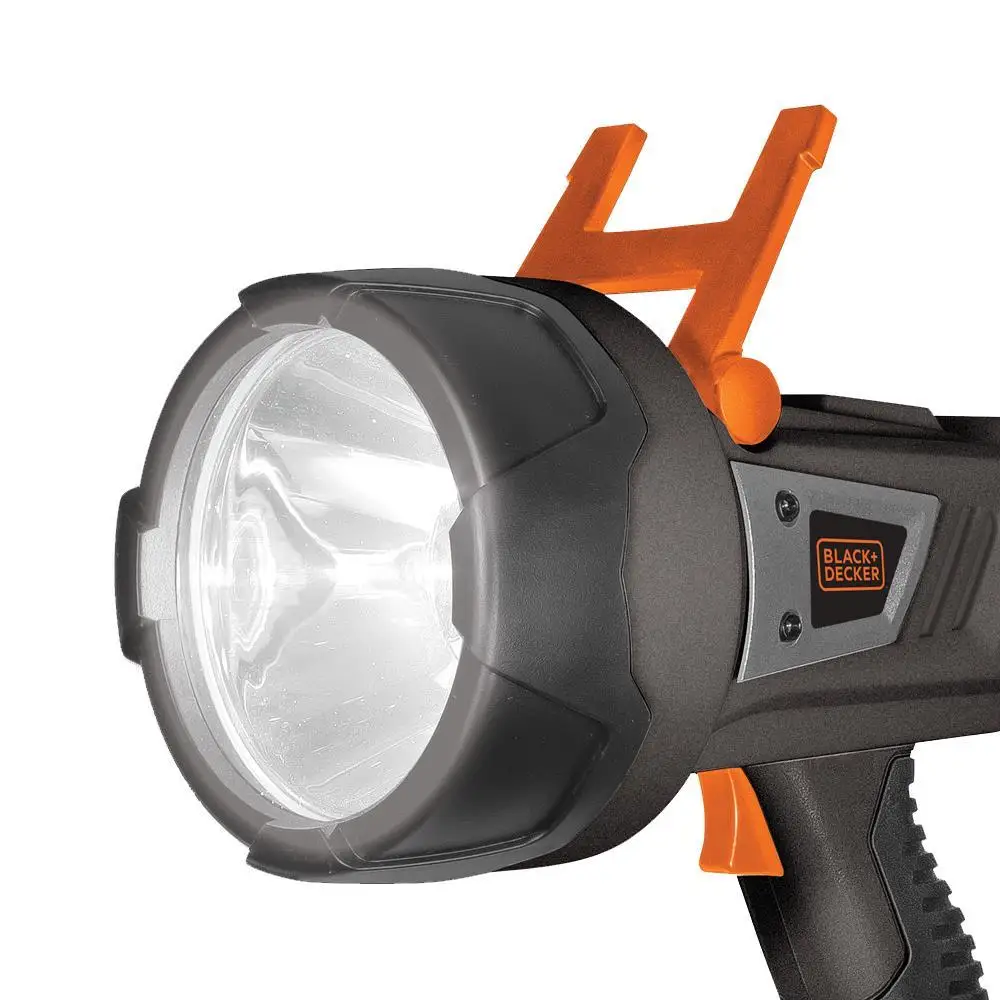Black Decker LIONLEDBE 600 Lumens Li-ion Rechargeable LED Flashlight/Projector Lamp And Lighting Portable Lightings Hand flashlight
