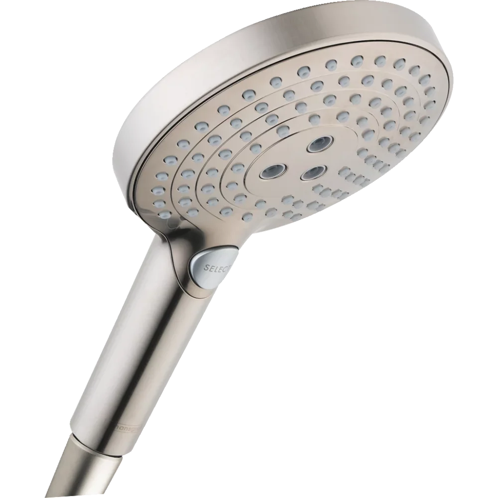 

Hansgrohe Raindance Select S Handshower 120 3-Jet, 2.5 GPM in Brushed Nickel