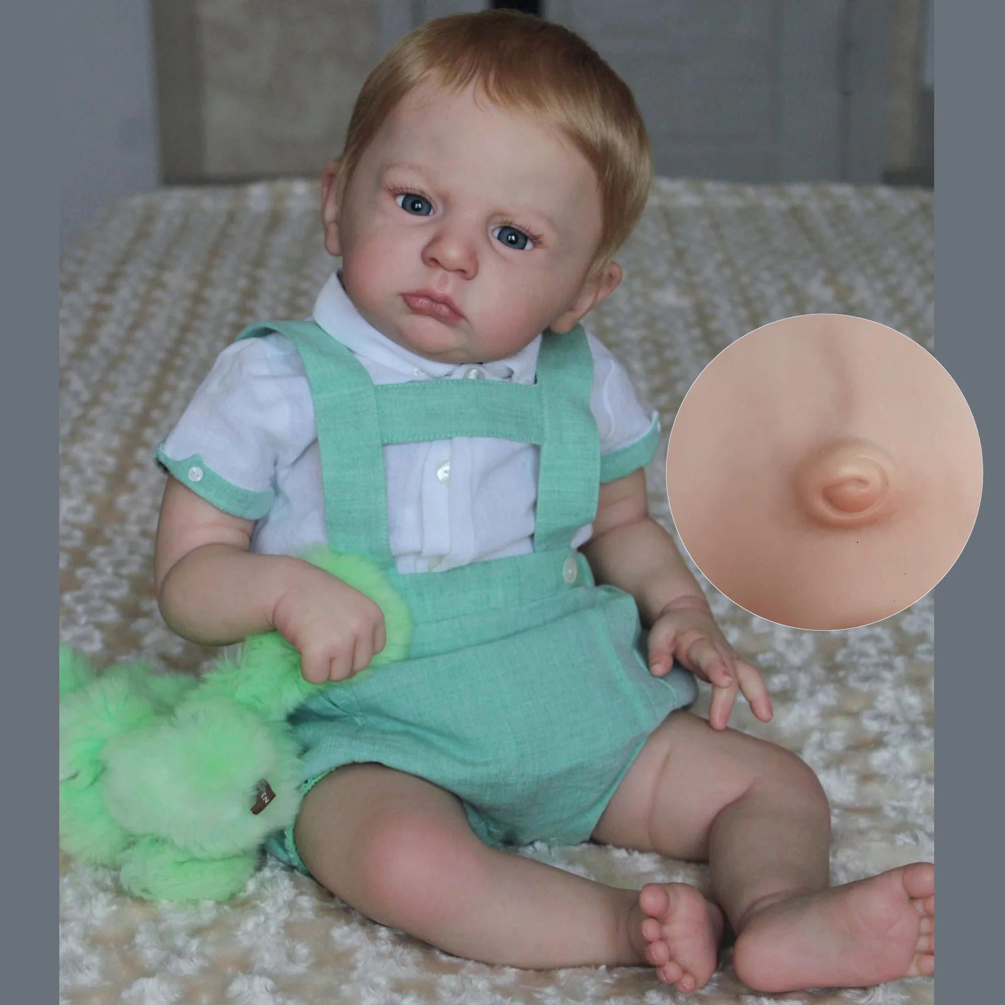 45 См Кукла Cameron Reborn Виниловая Детская Развивающая Игрушка Унисекс Мягкая Модная