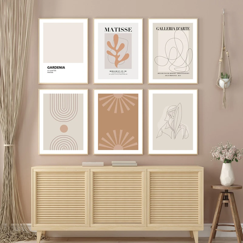 Минималистичное искусство матиссе настенный Декор живопись современный