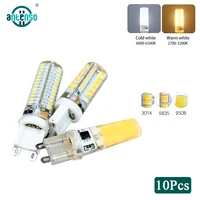 10pcslot g9 led bulb 220v 6w 7w 9w 10w 12w led light bulb 40w 60w halogen equivalent replaceable chandelier lamp for livingroom