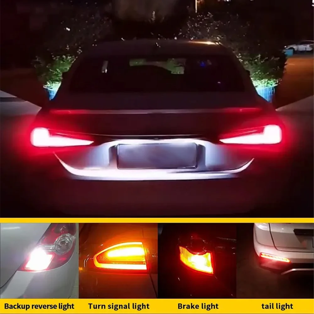 Супер Яркий Автомобильный Габаритный Фонарь Oprah PY21W P21W LED 1156 1157 BAY15D P21/5W Canbus