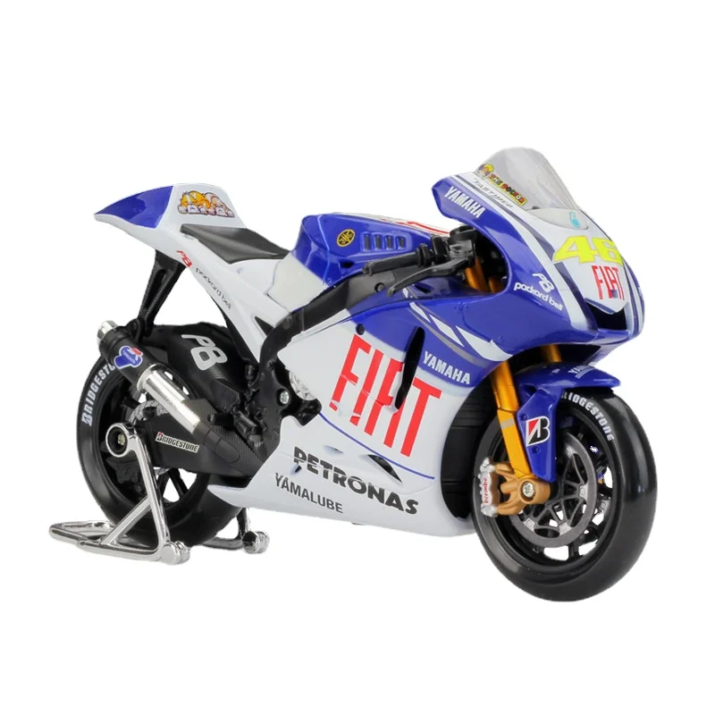 Модель автомобиля Maisto 1:10 Fiat Yamaha MotoGP 2009 игрушечный мотоцикл из сплава коллекция