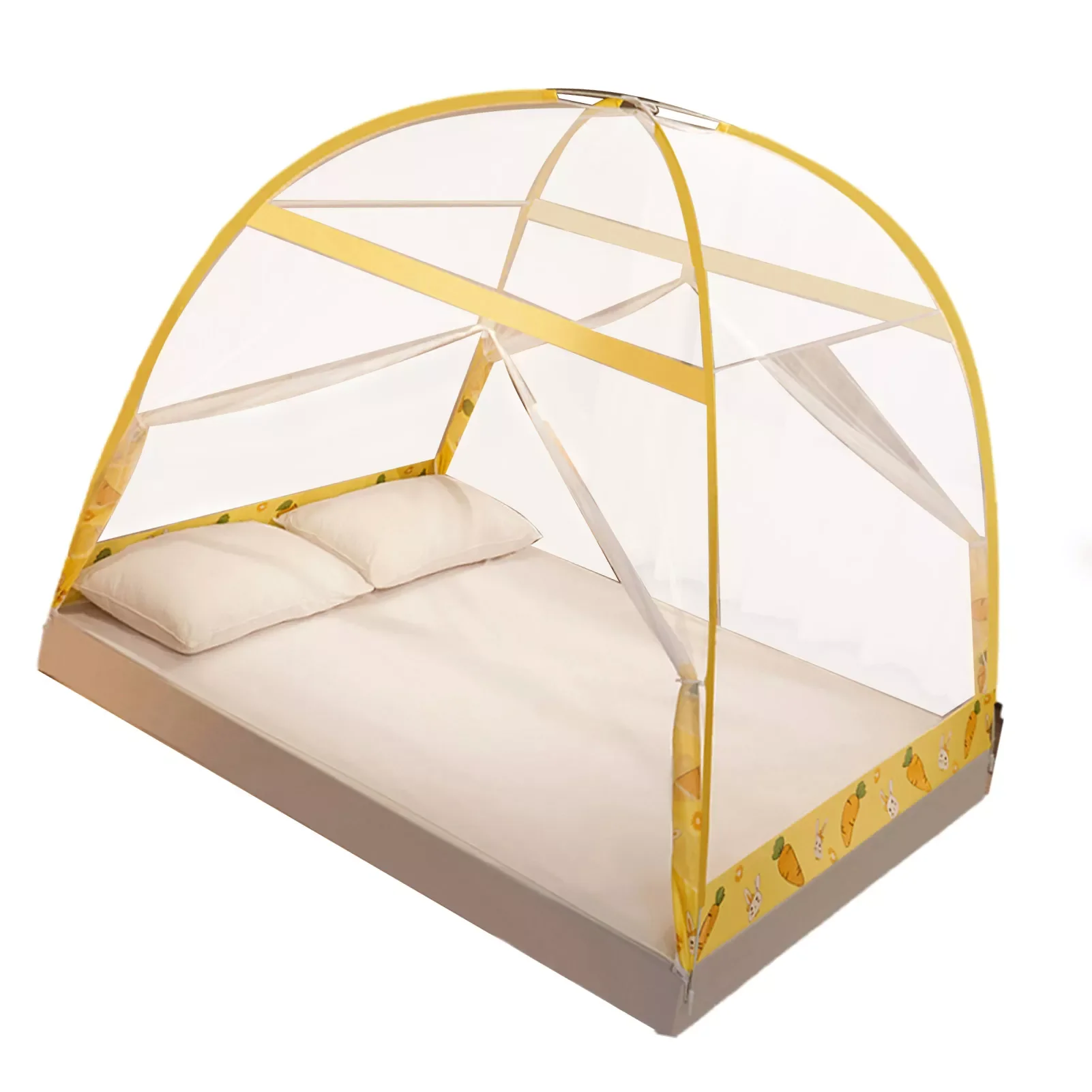 

Bed Canopy For Kids Folding Mesh Tent Bed Double Door Zippered Bed Canopy For Bedroom And Outdoor Trip In Summer Easy To Use