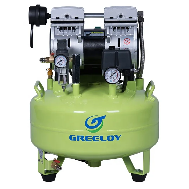 Greeloy Medical Lab Hospital Oilless Oil Free Silence Portable Air Compressor