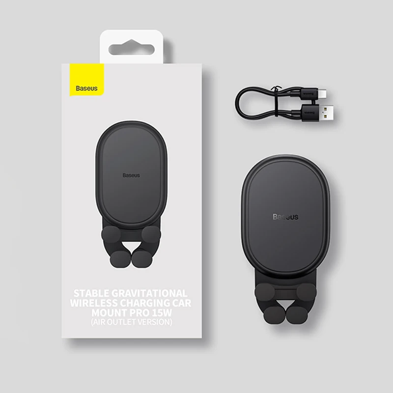 

Беспроводное Автомобильное Зарядное Устройство Baseus 15W С Гравитационным Креплением Для iPhone 14, Samsung