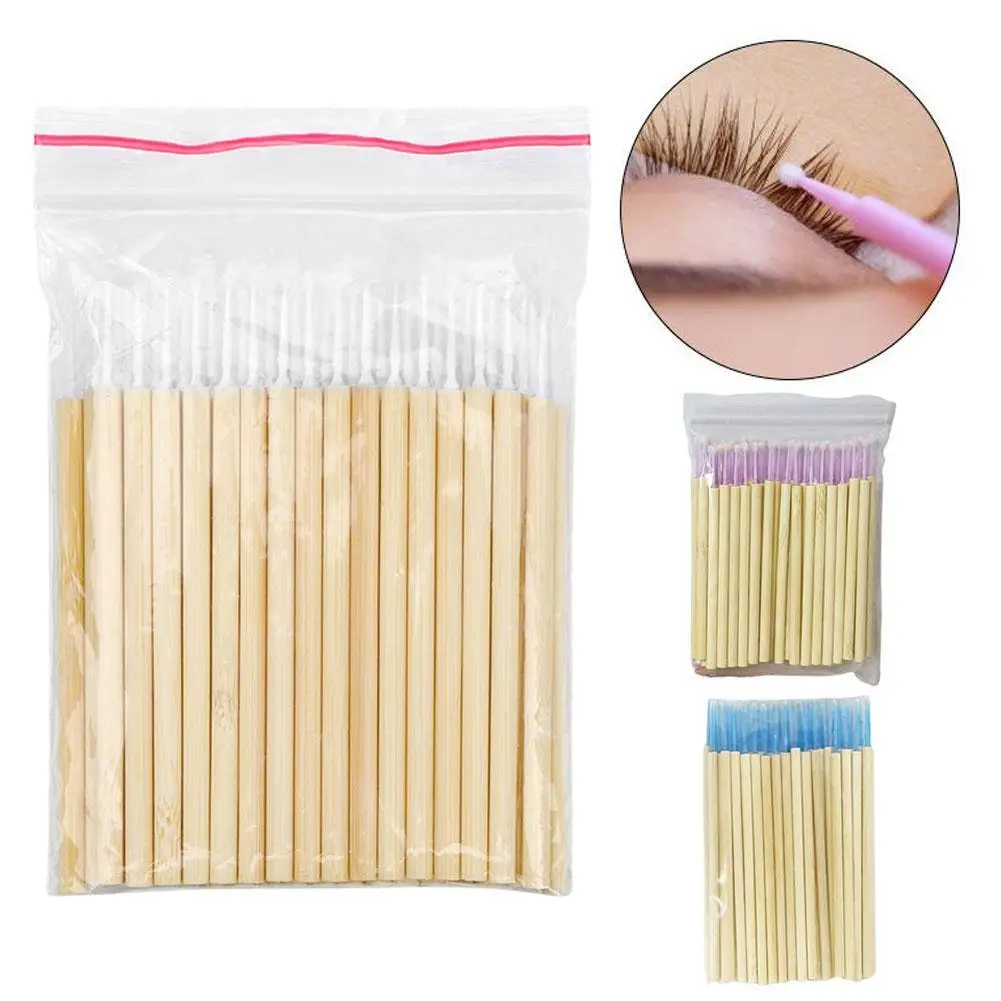 

50pcs Disposable Lip Brush Cosmetic Tool Applicator Lipstick Lip Glossy Cleaner Gloss Wands Flocked head Makeup Brushes