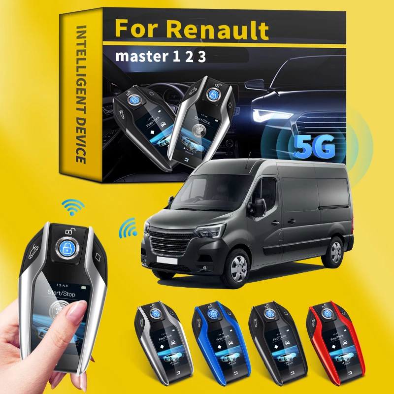 

For Renault master 1 2 3 Modified Smart Remote Key LCD Display Screen for keyless-go Entry smart key vehicle smart key vehicle