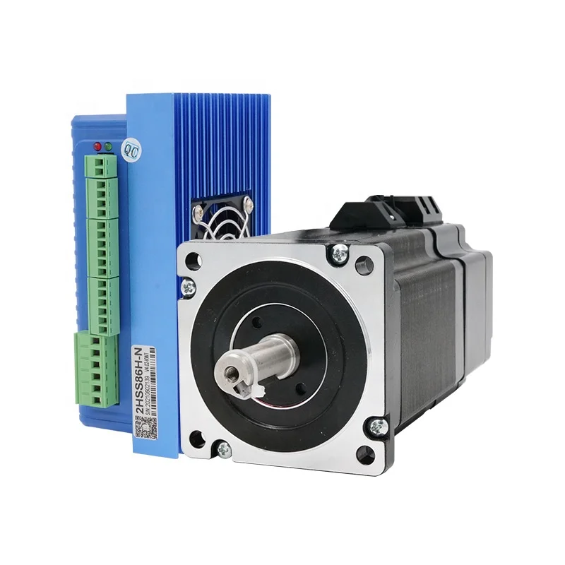 

86J18118EC-1000-LS-SCG+2HSS86H-N-SC 2 Phase nema34 closed loop stepper motor 8.5N.m stepper motor driver