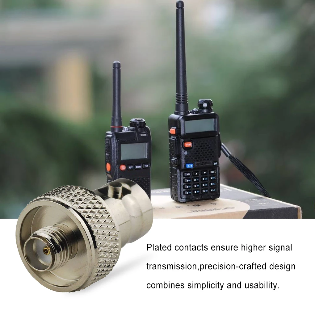 

Walkie-talkie SMA to BNC Adapter Female Converter Accessory 6 Pieces