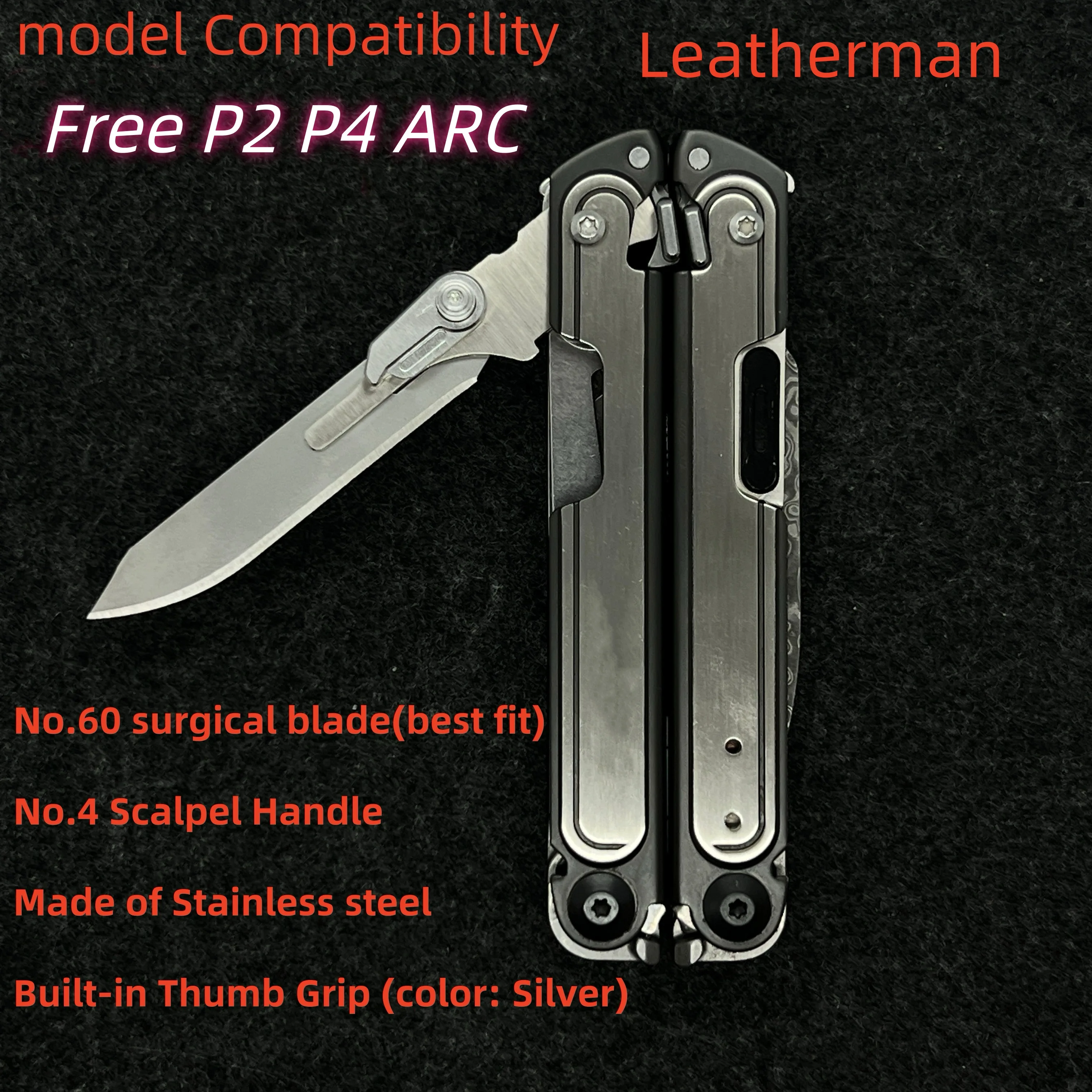 Ручка скальпеля с ручкой для большого пальца легко открывающаяся хирургическая #