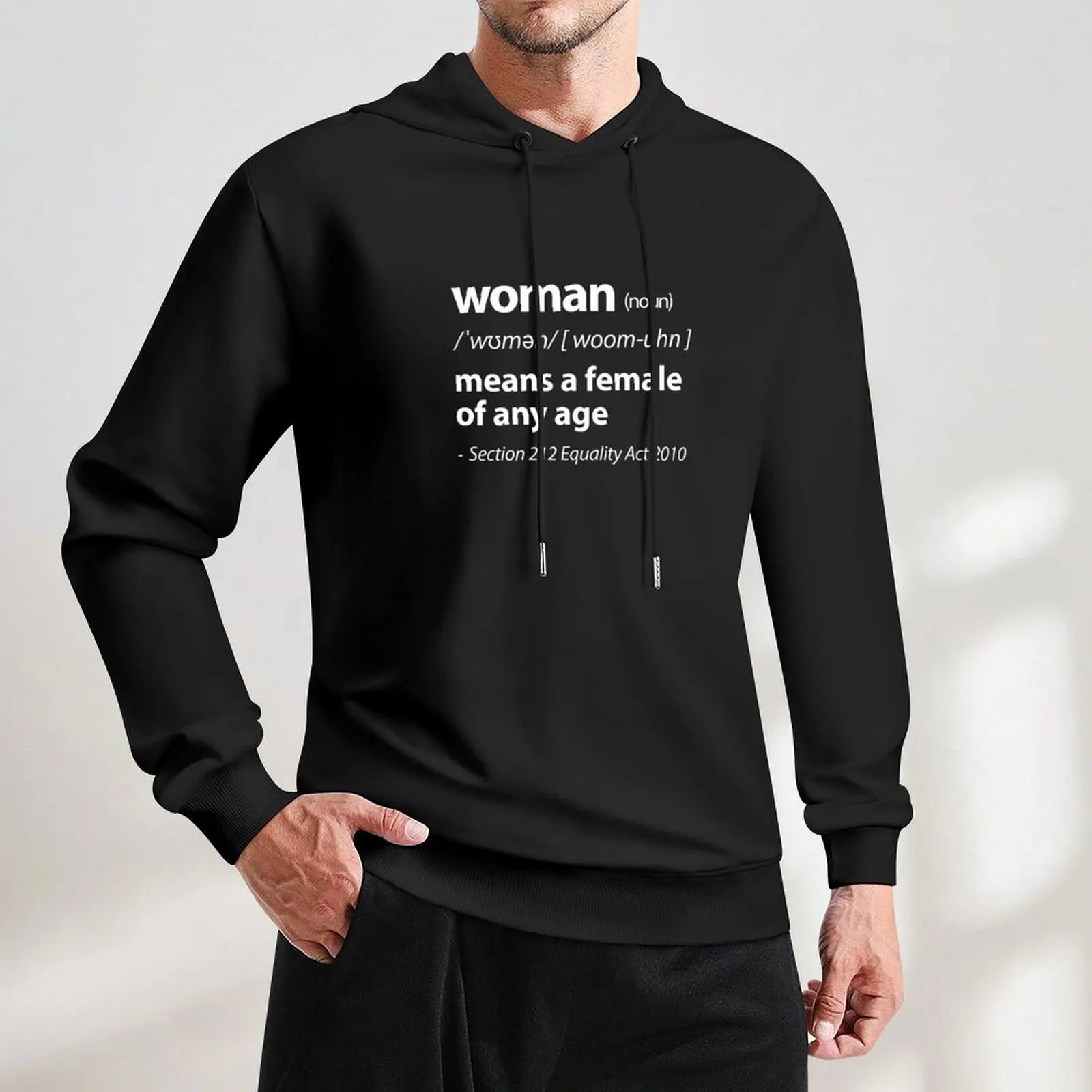 Женщина Noun Female of Any Age Equality Act Human пуловер с капюшоном мужская одежда аниме