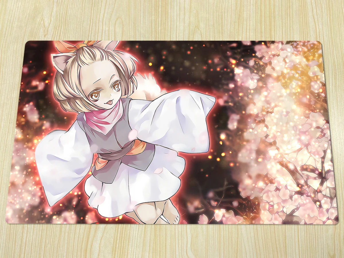 

Игровой коврик YuGiOh, пепельный цвет и радостный весенний коврик TCG, коврик для настольных игр, игровой коврик для торговых карт, пользователь...