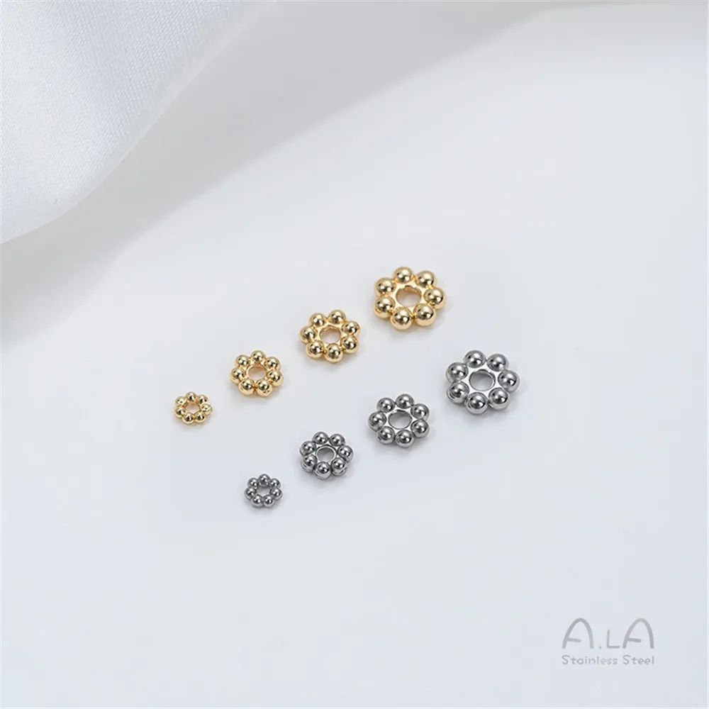 Титановая сталь разделительная прокладка в виде снежинки для бусин ручная