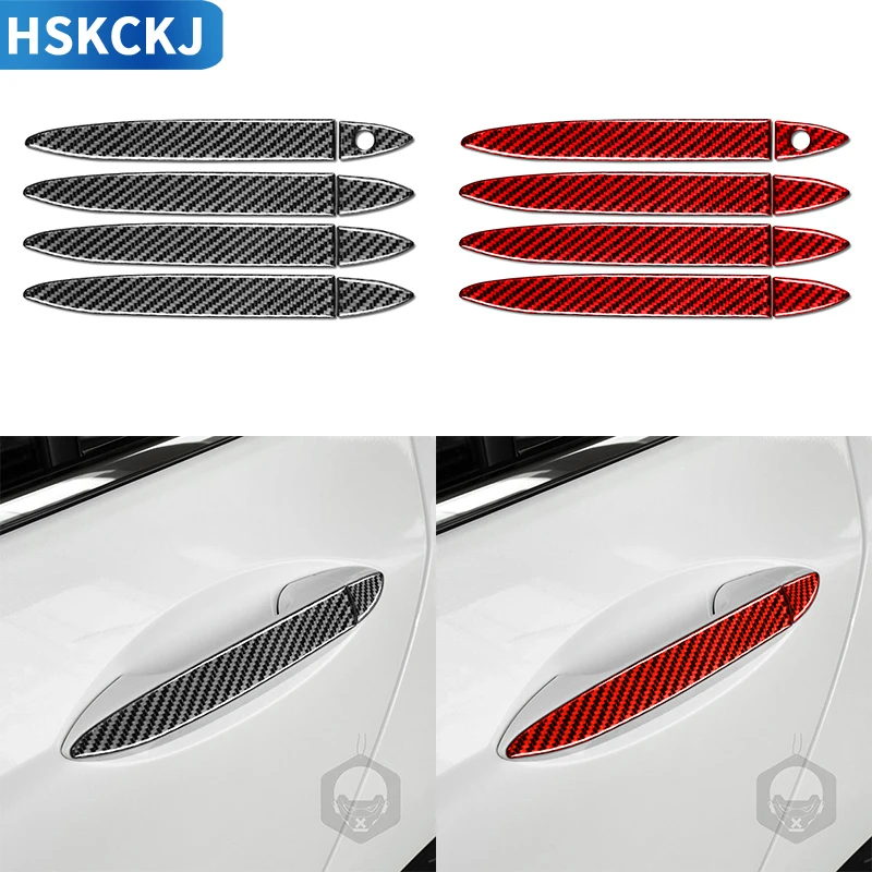

Carbon Fiber Outside Door Handle Trim Replacement Car Styling Car Accessories Decoration For Honda Accord 2014 2015 2016 2017