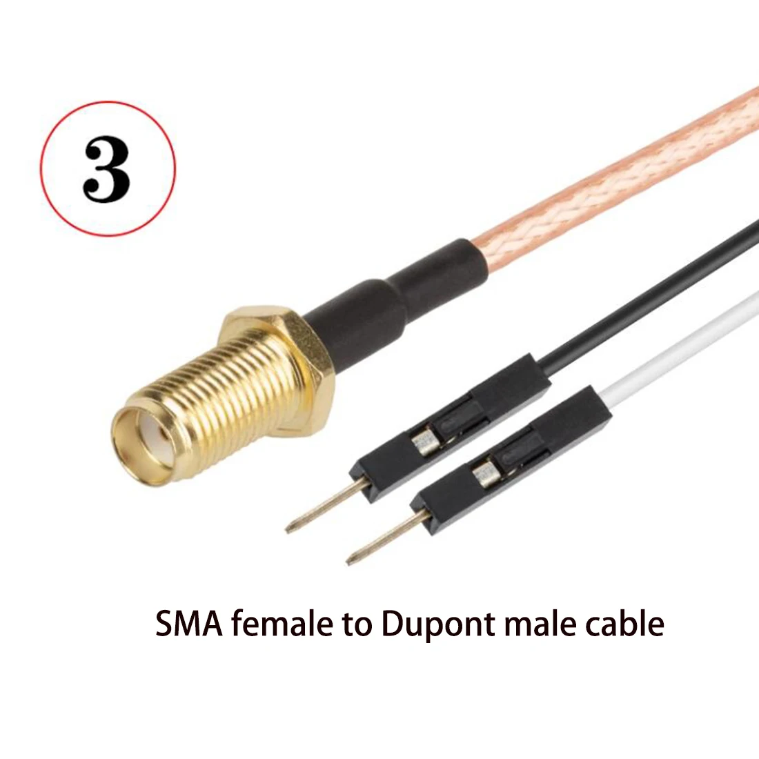 1 шт. SMA штекер SMB «папа-мама» к разъему Dupont тестовый кабель-адаптер RG316 20 см новый