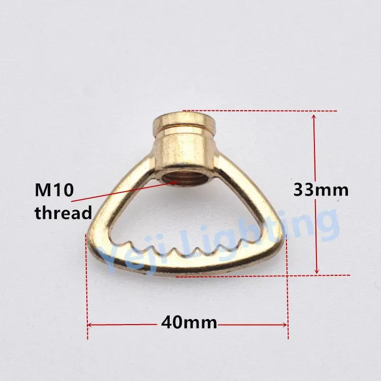 Резьба M10 быстрое замкнутое кольцо треугольный крючок цепи для хрустальных ламп