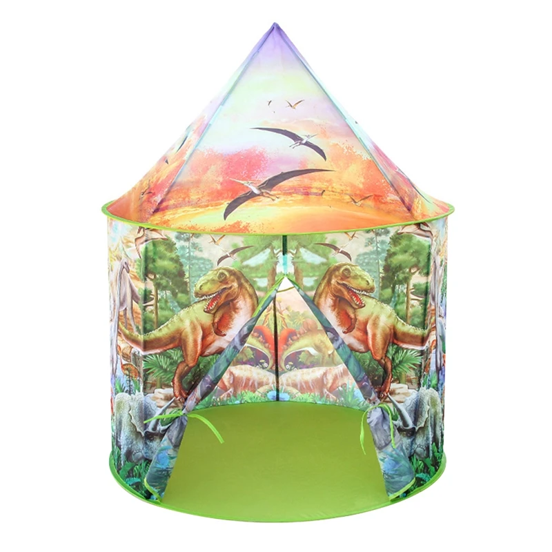 

Dinosaur Play Tent Portable Foldable Tent Kids Toys Games Tent For Toddlers Boys Girls Castle House Playhouse