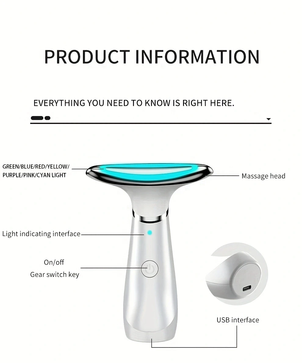 Устройство для вибрации и согрева шеи с зарядкой через USB 3 цвета ежедневного