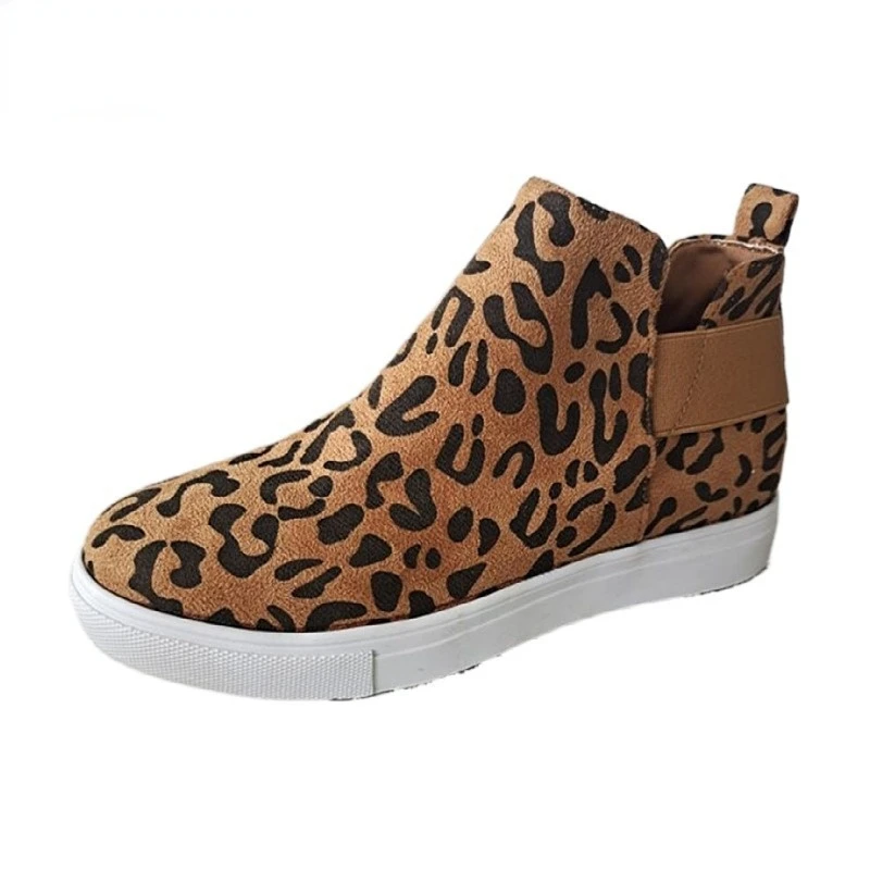 

New Women Ankle Boots Autumn Winter Canvas Flat Platform Ladies Shoes Sleeve Buckle Strap Punk Boots Woman Vulcanize Shoes