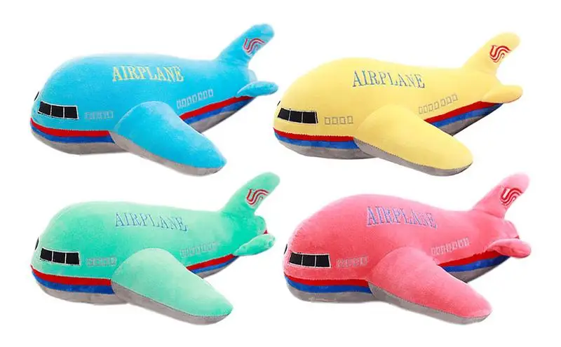 

Airplane Plush Toy For Kids Cartoon Airplane Shaped Plush Toy Throw Pillow Adorable Toy Huggable Pillow Home Decoration kid toys