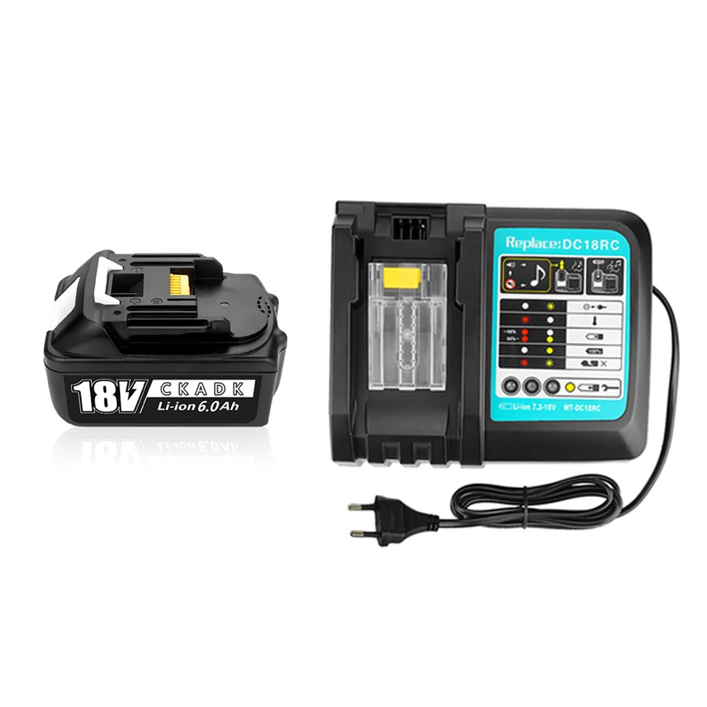 Аккумуляторная батарея Bl1860 с зарядным устройством литий-ионная 6000 мАч - купить по