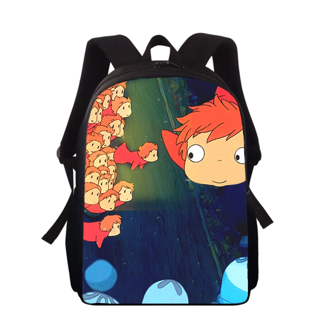 

Ponyo on the Cliff anime 15” 3D Print Kids Backpack Primary School Bags for Boys Girls Back Pack Students School Book Bags